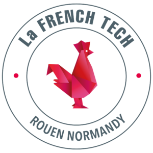 Logo Frenchtech Rouen partenaire de Zone01, formation de développeur aux métiers du numérique